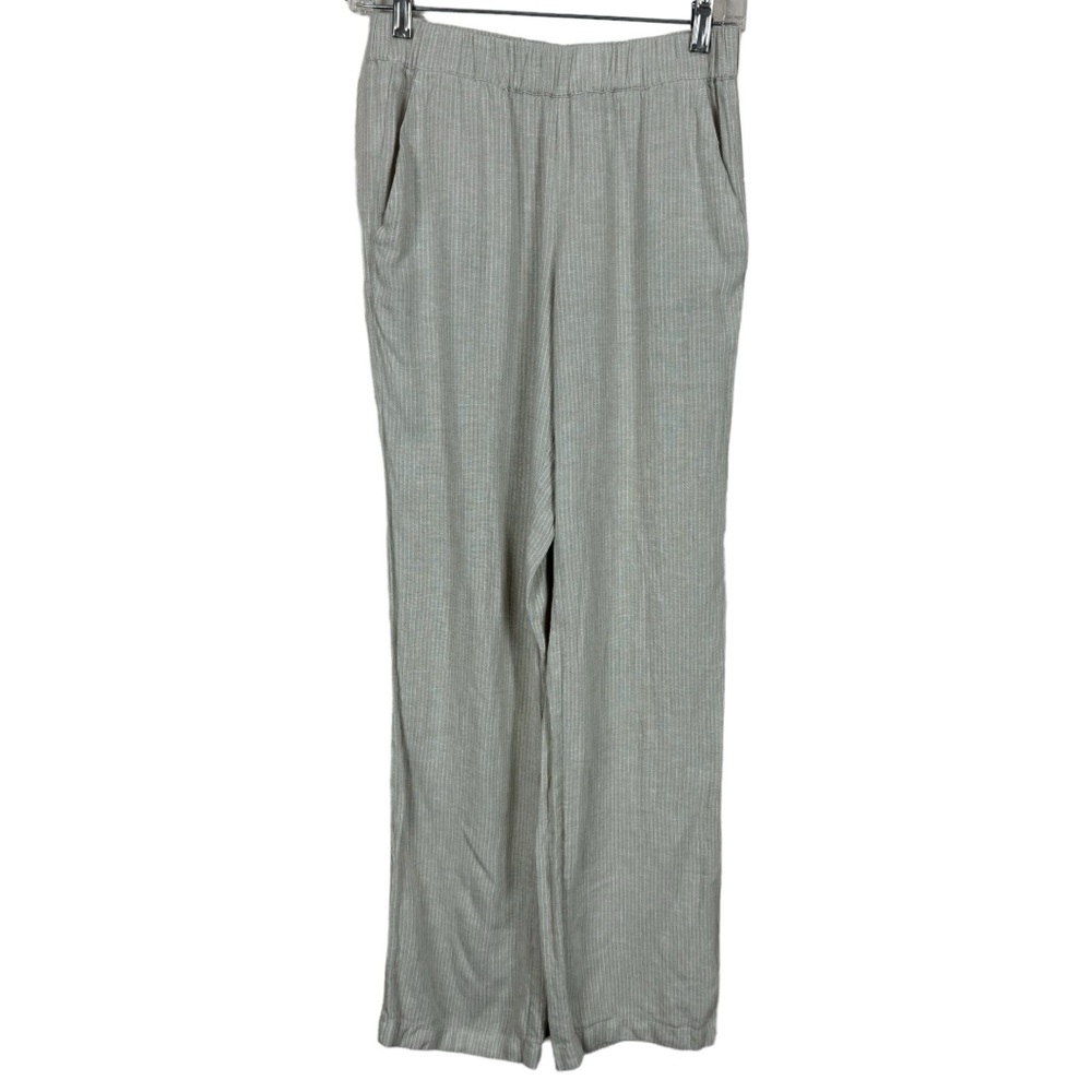 Pendleton Stripe Linen blend pull on Pants XXS